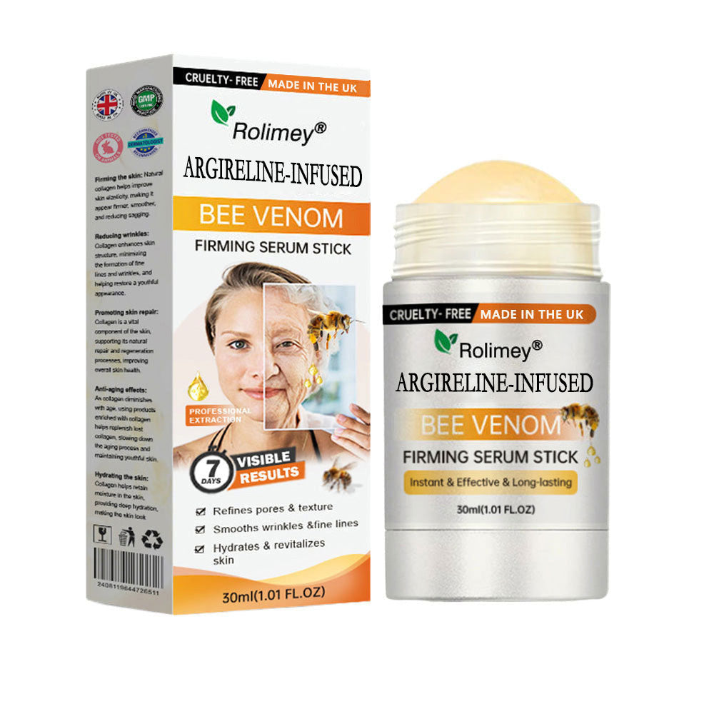 💫Made and Shipped from UK🇬🇧 Rolimey® Argireline-infused Bee Venom Firming Serum Stick(⏳LAST DAY 70% OFF)✨