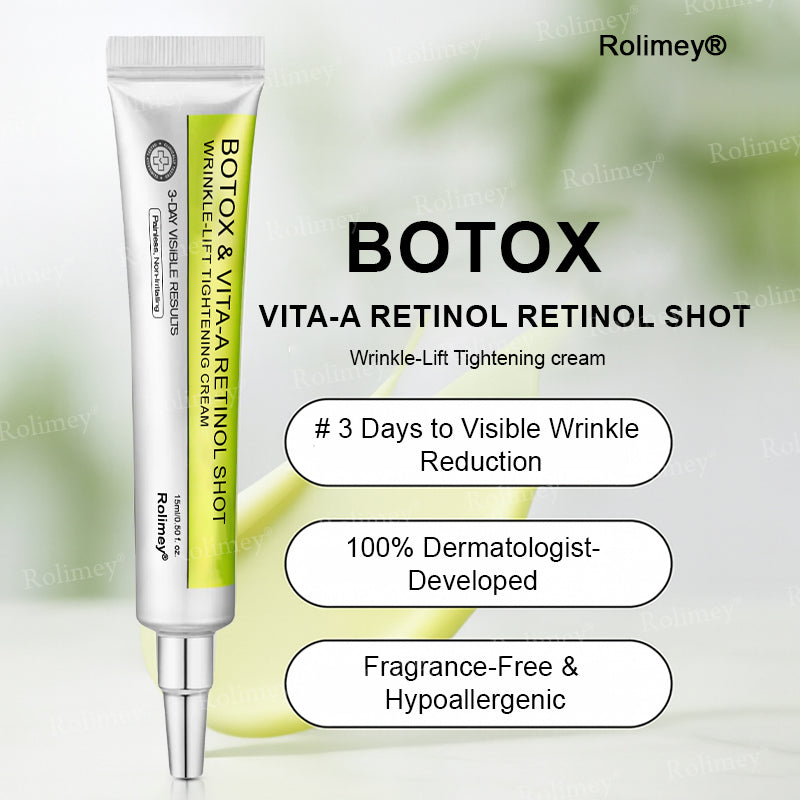 🌟👨‍⚕️Made and shipped from the UK 💫Rolimey® Botox & Vita-A Retinol Shot Wrinkle-Lift Tightening cream - Last Day Promotion 70% OFF