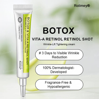 🌟👨‍⚕️Made and shipped from the UK 💫Rolimey® Botox & Vita-A Retinol Shot Wrinkle-Lift Tightening cream - Last Day Promotion 70% OFF