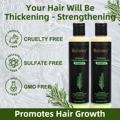 Rolimey® Rosemary Shampoo | Hair Growth & Anti-Dandruff Scalp Treatment