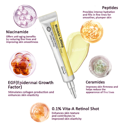 Wrinkle-Lift Argireline-infused Peptides & Vita A Retinol cream