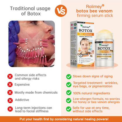 🔥Made and Shipped from UK🇬🇧 Rolimey® Argireline-infused Bee Venom Firming Serum Stick(⏳LAST DAY 70% OFF)✨💫Made and Shipped from UK🇬🇧 Rolimey® Argireline-infused Bee Venom Firming Serum Stick(⏳LAST DAY 70% OFF)✨
