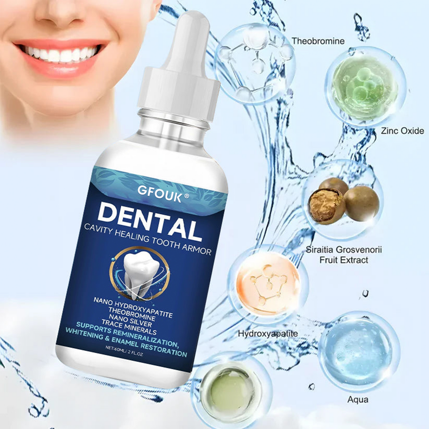 💎💎GFOUK™ Tooth Armor: Nano-Hydroxyapatite Drops for Cavity Defense
