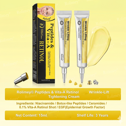 Wrinkle-Lift Argireline-infused Peptides & Vita A Retinol cream