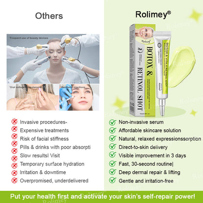 🌟👨‍⚕️Made and shipped from the UK 💫Rolimey® Botox & Vita-A Retinol Shot Wrinkle-Lift Tightening cream - Last Day Promotion 70% OFF