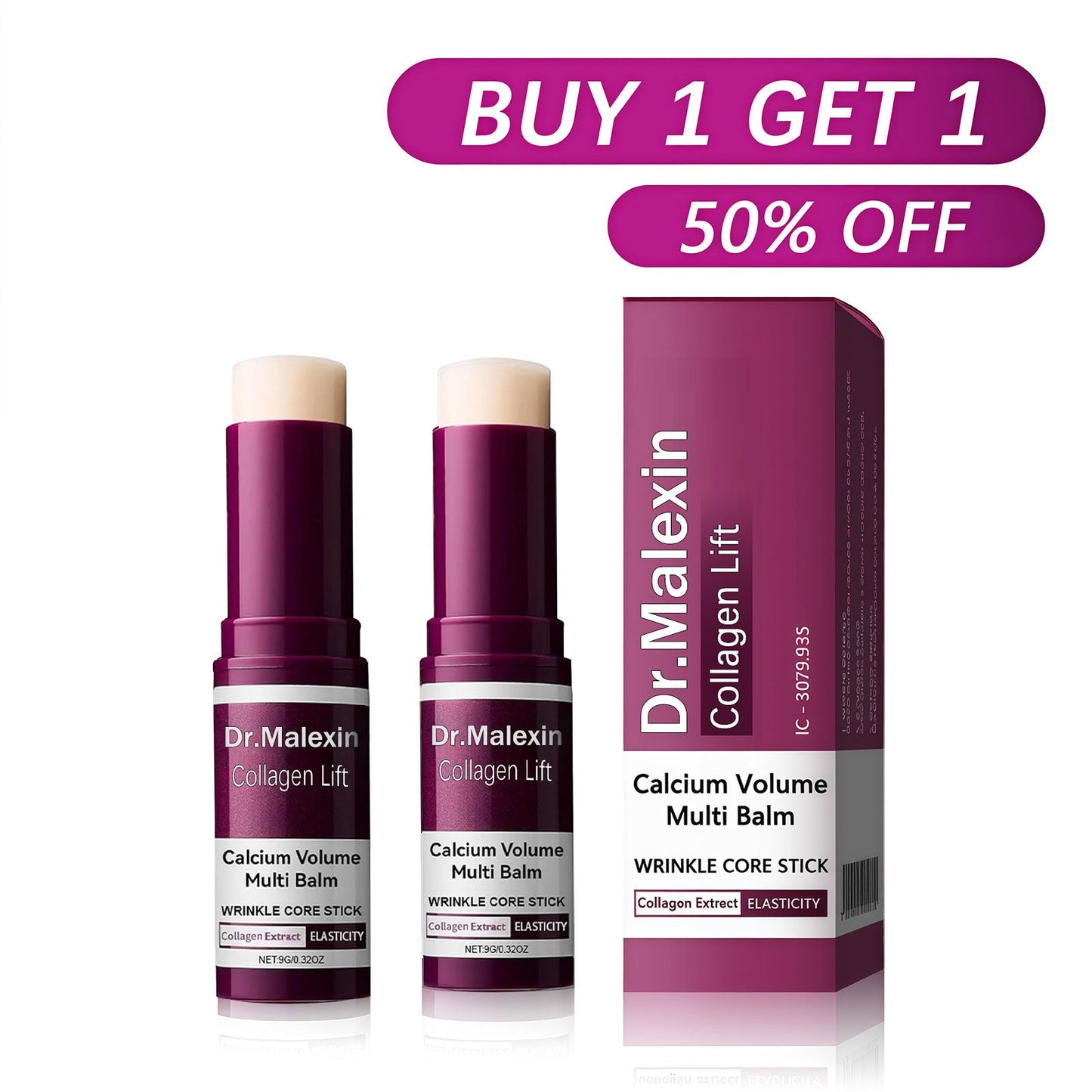 [Dr.Malexin Official]🥰Calcium Volume Multi Balm+Eye Patch 60ea Korean Skin Care Cosmetics