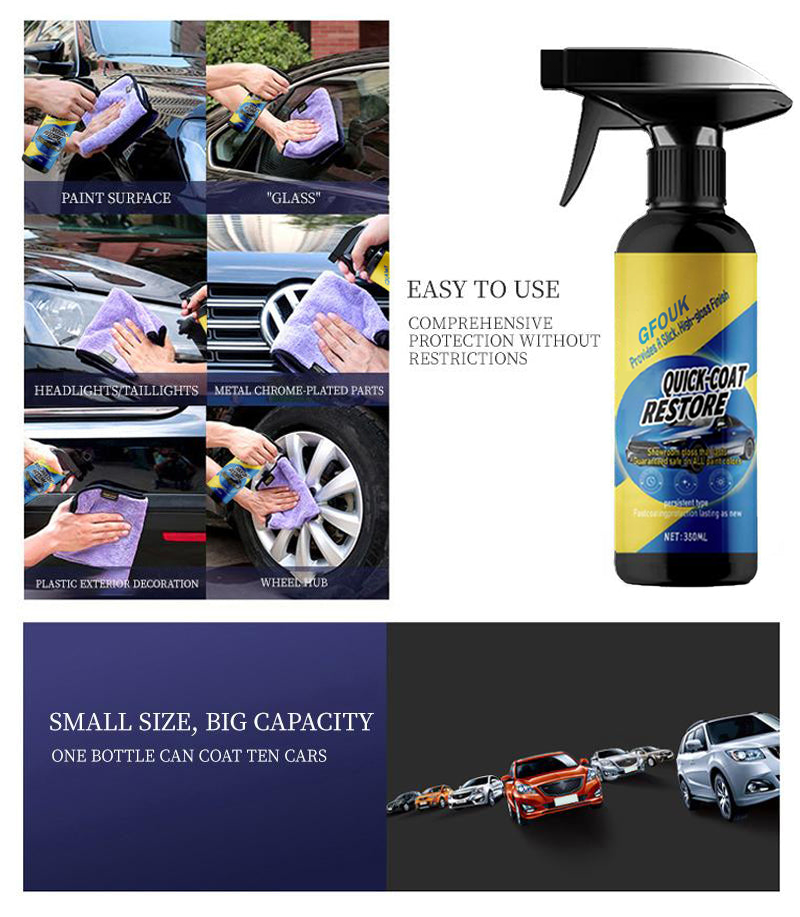 🔥Final 3 Hours: 60% OFF GFOUK® Car Nano Quick-Coat Restore-Coating Spray (New Packaging, Enhanced Performance!)