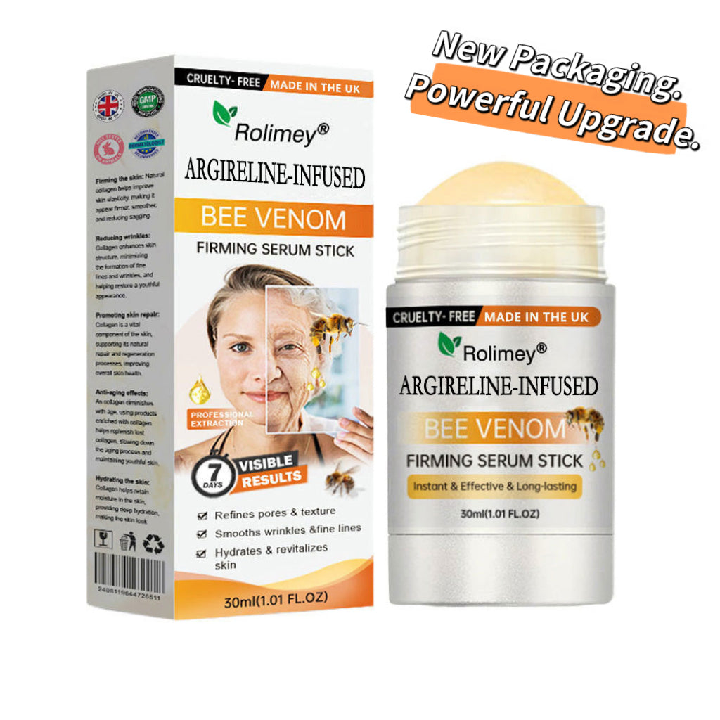 💫Made and Shipped from UK🇬🇧 Rolimey® Argireline-infused Bee Venom Firming Serum Stick(⏳LAST DAY 70% OFF)✨