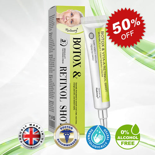 🌟👨‍⚕️Made and shipped from the UK 💫Rolimey® Botox & Vita-A Retinol Shot Wrinkle-Lift Tightening cream - Last Day Promotion 70% OFF