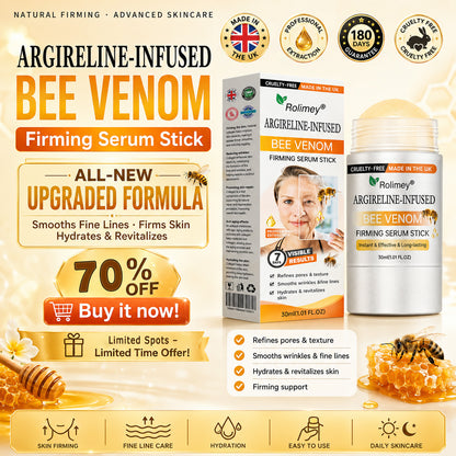 🥰Made and Shipped from UK🇬🇧 Rolimey® Argireline-infused Bee Venom Firming Serum Stick(⏳LAST DAY 70% OFF)✨