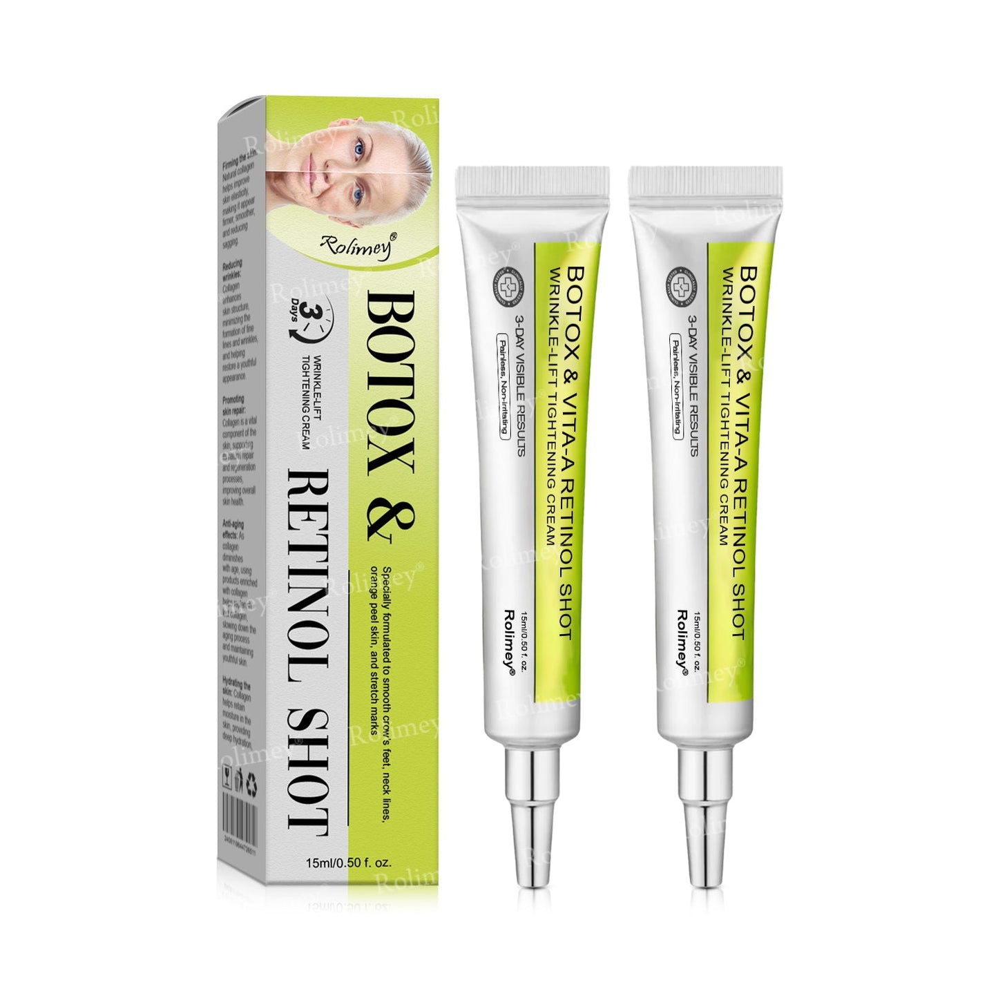 🌟👨‍⚕️Made and shipped from the UK 💫Rolimey® Botox & Vita-A Retinol Shot Wrinkle-Lift Tightening cream - Last Day Promotion 70% OFF